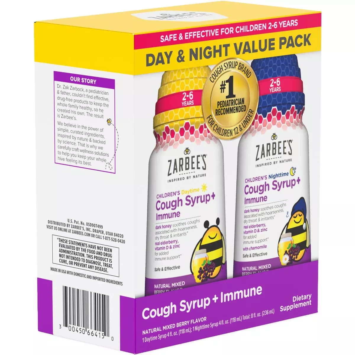 Medline Zarbees Complete Cough Syrup + Immune Support