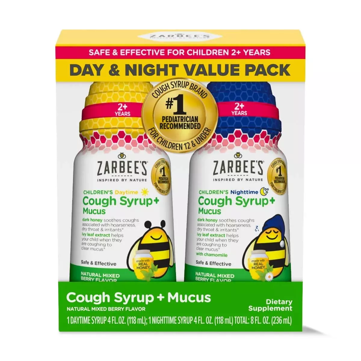 Medline Zarbees Cough Syrup + Mucus Relief