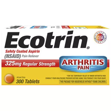 Medtech 42037103122 - Ecotrin, Regular Strength Tablet, 300 ct.