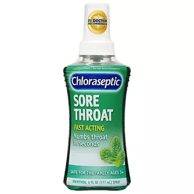 Medtech 678112100757 - Chloraseptic, Menthol, Sore Throat Spray, 6 oz