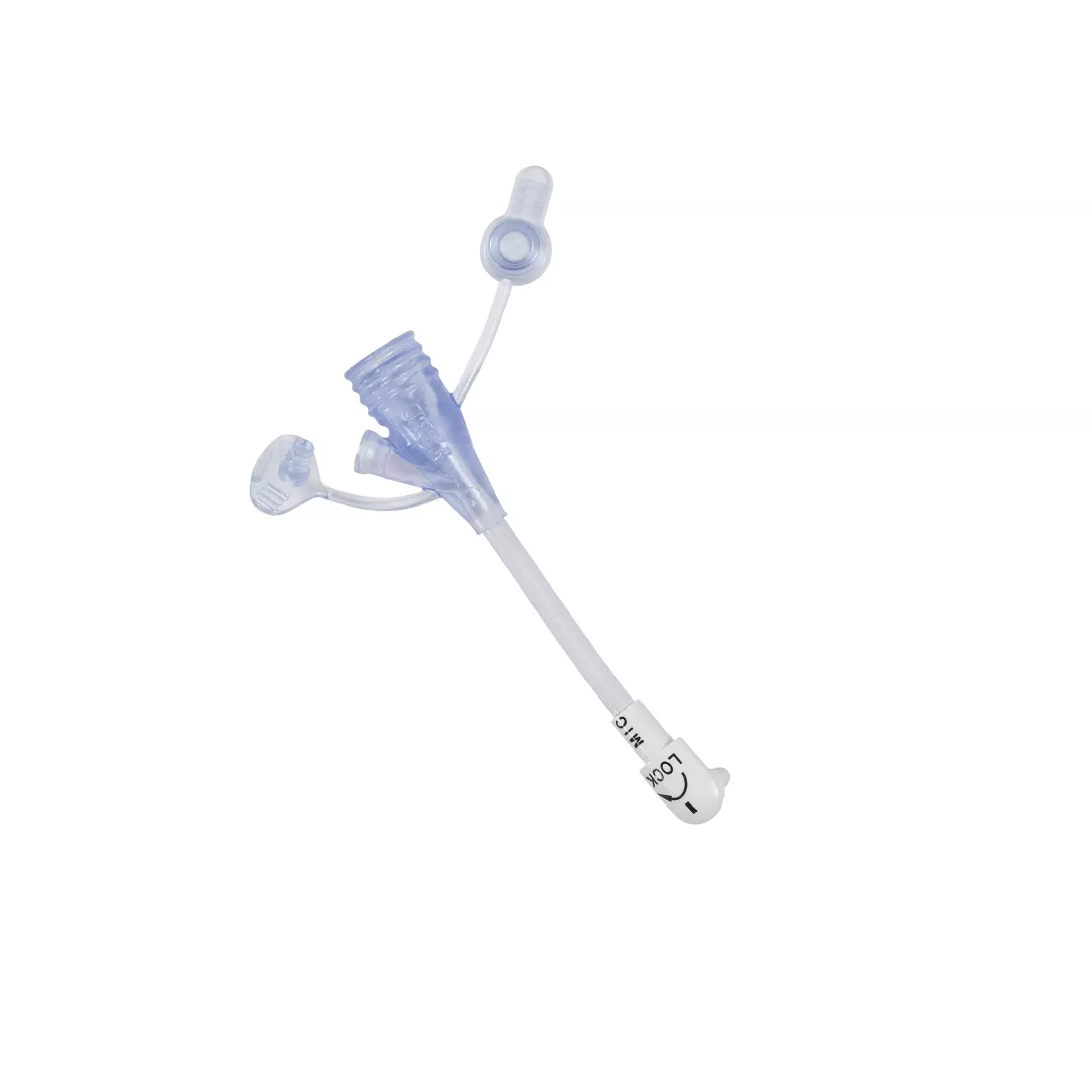 MIC-KEY 2 Inch Right Angle 2-Port Y Medication Set