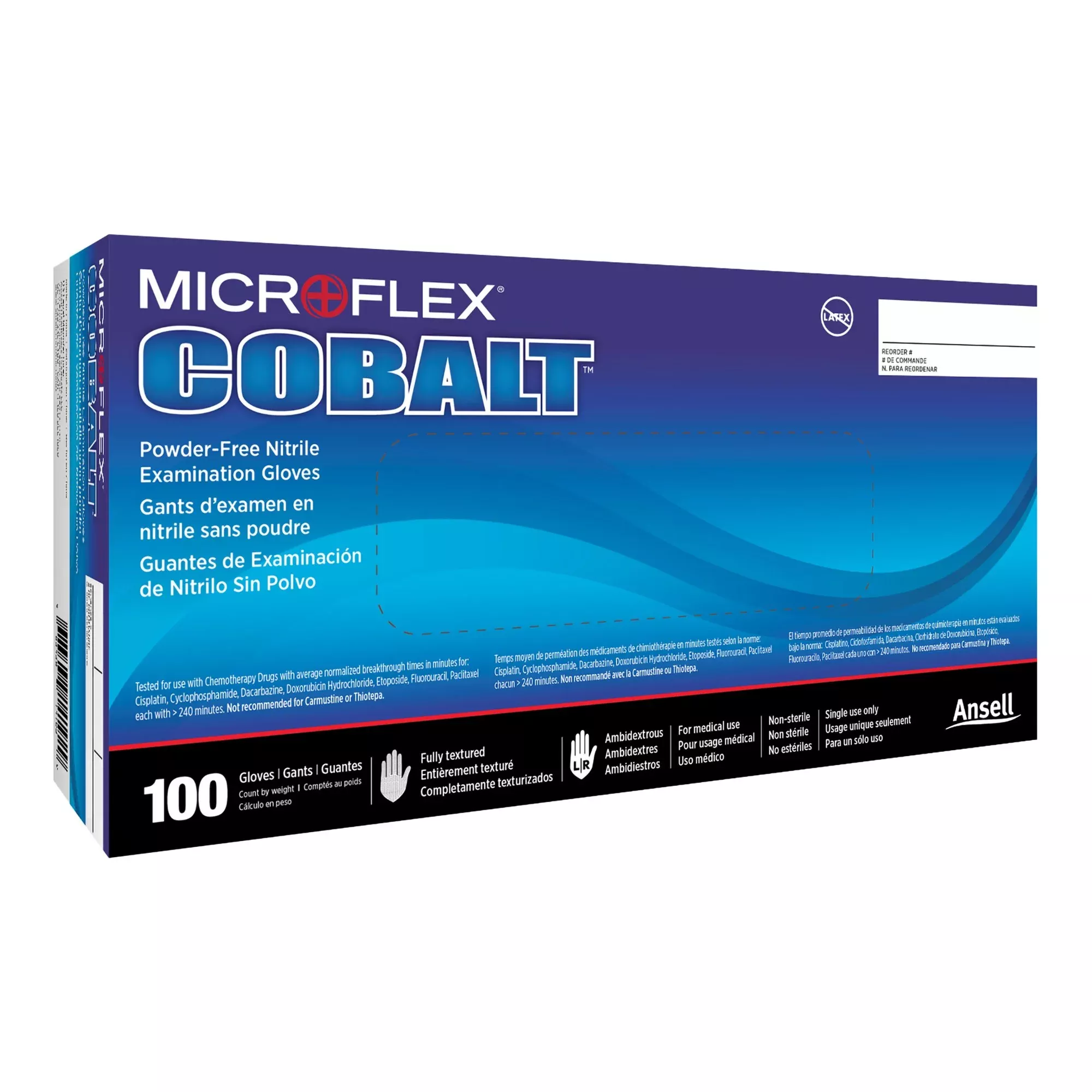 Microflex Cobalt Nitrile Exam Glove