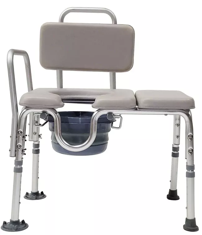 MOBB Health Care Padded Transfer Commode Chair