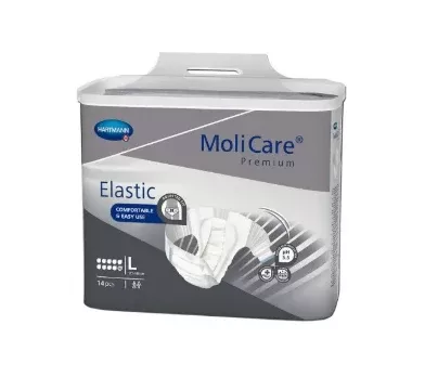 Molicare Premium Elastic Brief 10d, Large 45" - 57"- Pack(age) of 14