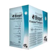 Molnlycke 41665 - Surgical Underglove Biogel PI Indicator Underglove™ Size 6.5 Sterile Polyisoprene Standard Cuff Length Smooth Blue Chemo Tested