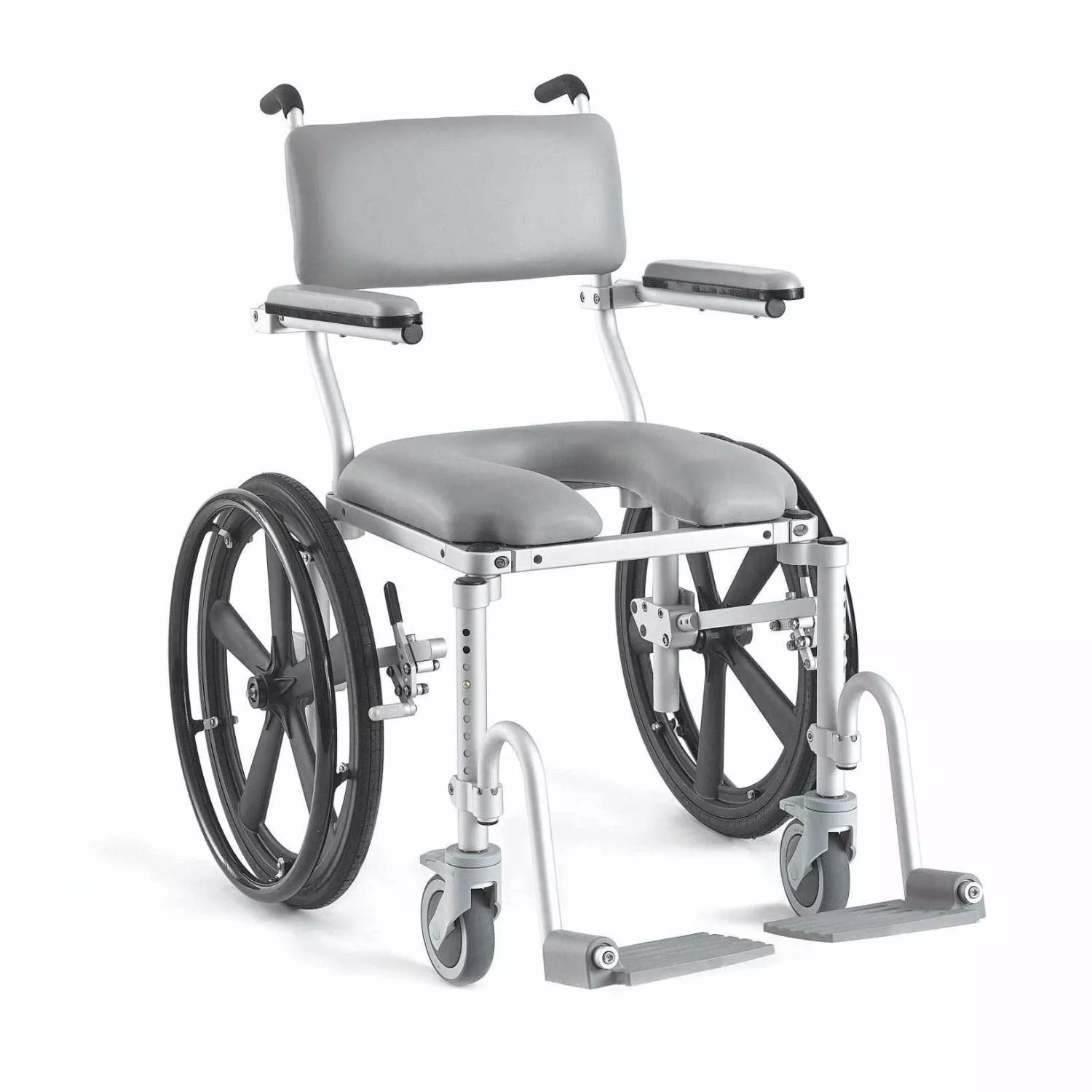 MultiChair 4020 Roll-In-Shower Commode Chair - Self Propelled