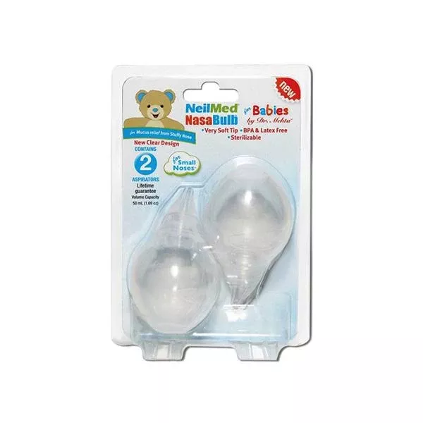 Nasabulb Clear Silicone Bulb- Pack(age) of 2