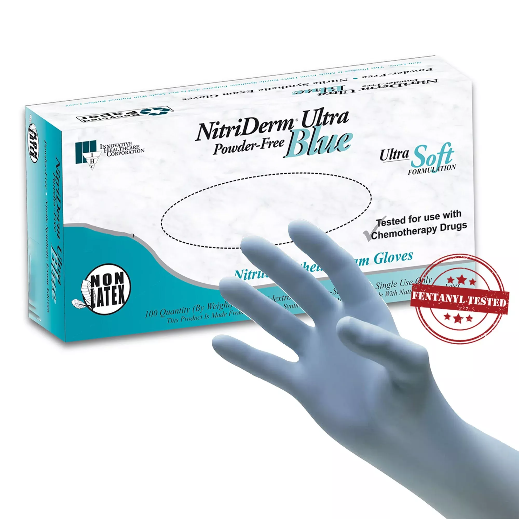NitriDerm Ultra Blue Nitrile Exam Glove