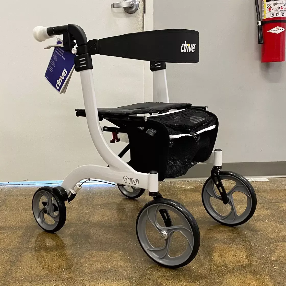 Nitro Euro Style Rollator - White - Open Box