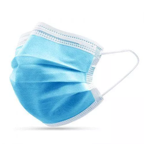 Non-Woven 3-Layer Premium Disposable Dust Masks with Bacteria Filter - Box of 50