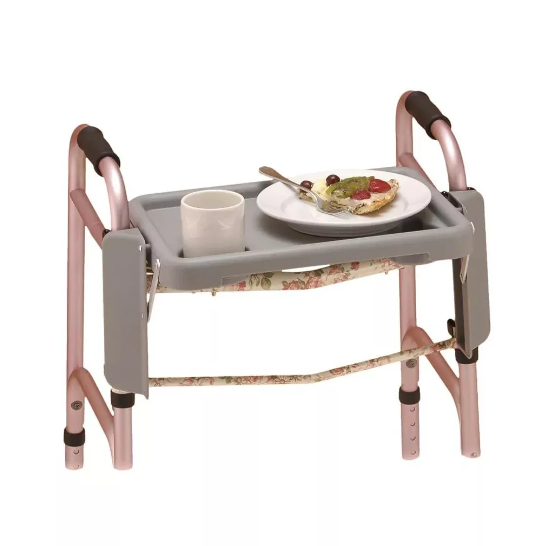 Nova Folding Walker Tray with Two Cup Holders