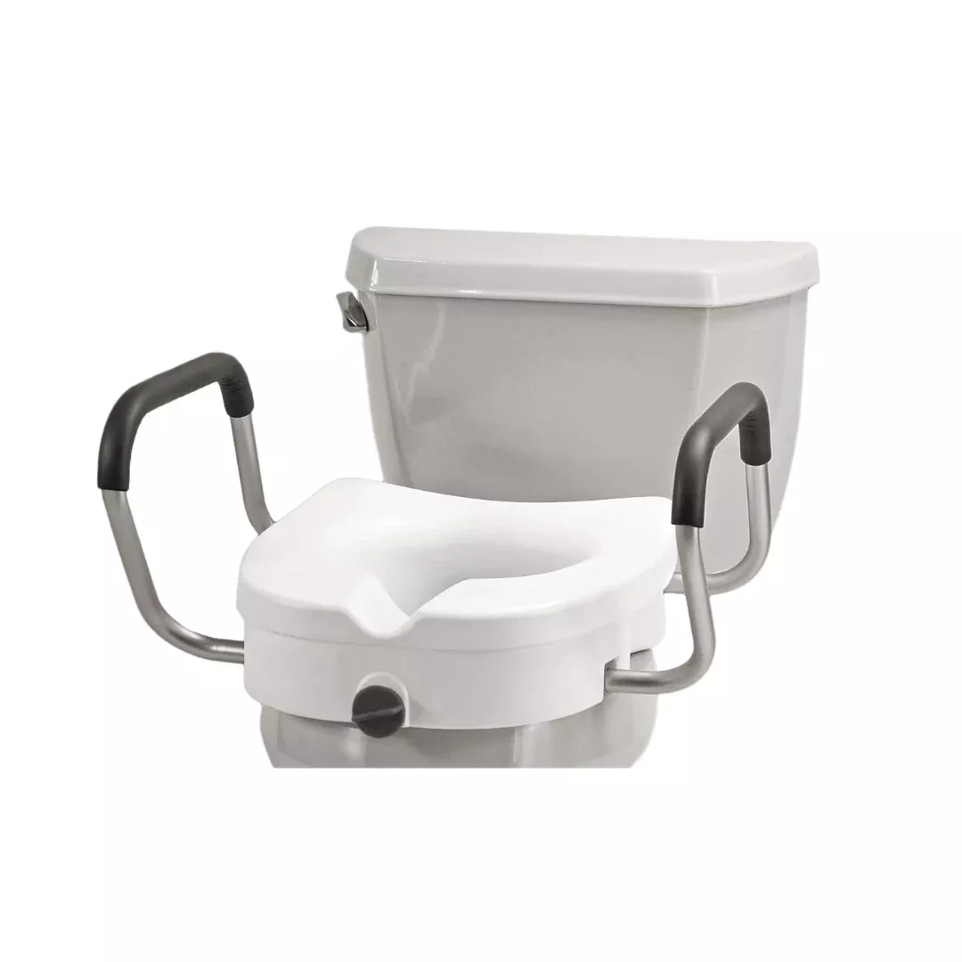Nova Medical 5" Raised Toilet Seat with Easy Lock
