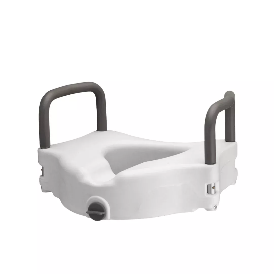 Nova Medical 5" Raised Toilet Seat with Easy Locking - Universal Fit