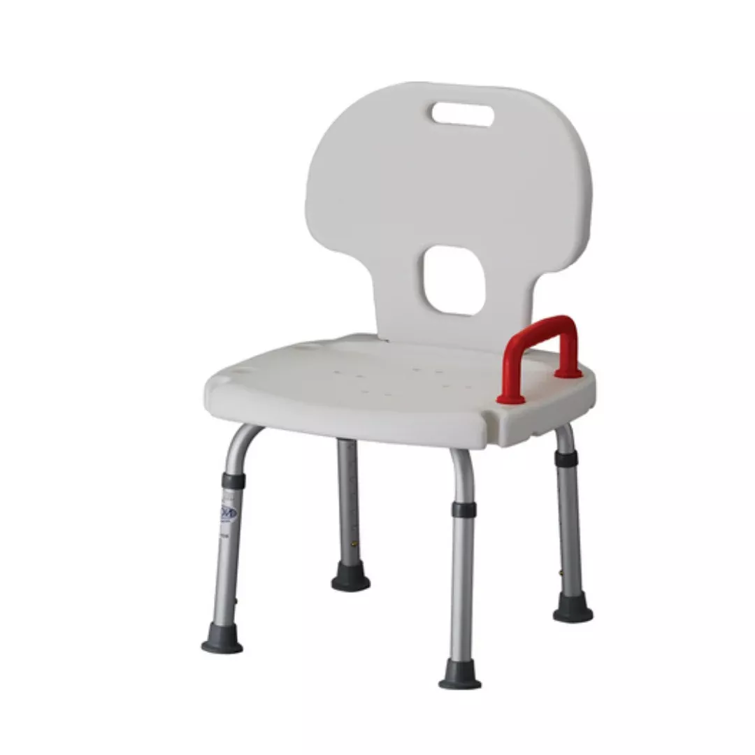 Nova Medical Bath Seat With Back & Red Safety Handle