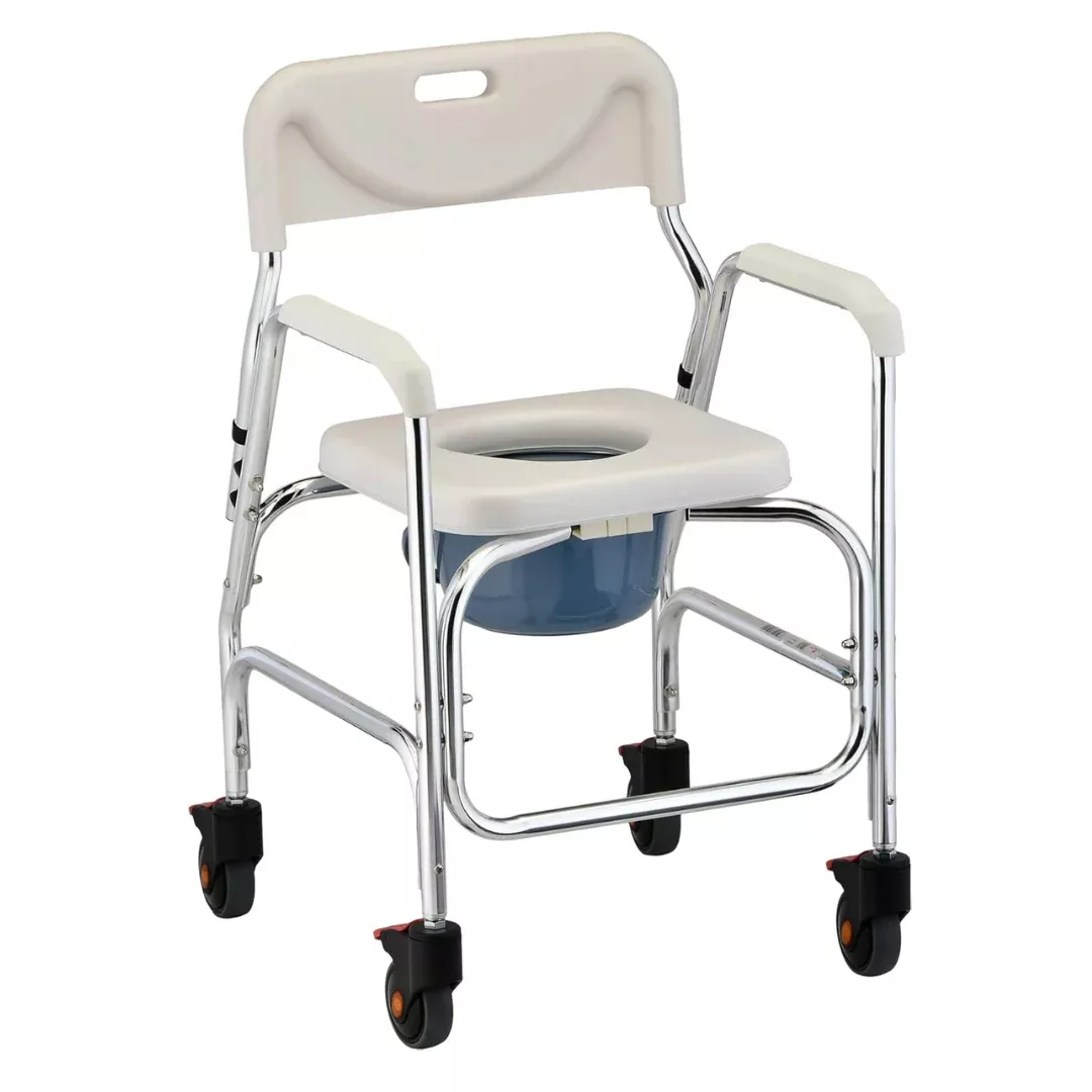 Nova Medical Shower Chair and Commode with Locking Wheels