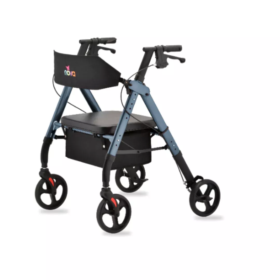 Nova Medical Star HD Bariatric Rollator with XL Backrest