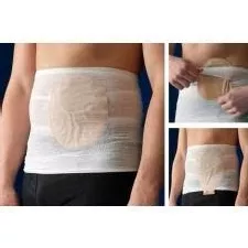 Nu-Hope 5103 Carefix Ostomy Pouch Cover and Support, Medium, 23(1/2)" to 33(1/2)", One package of three
