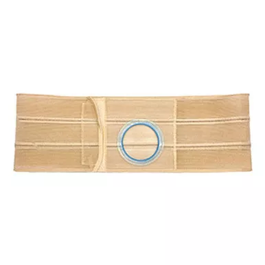 Nu Hope BG2662-P-Q - 4" Beige, Regular Elastic, Flat Panel Belt, Prolapse Flap, Large, 2-7/8" x 3-3/8" Center Opening
