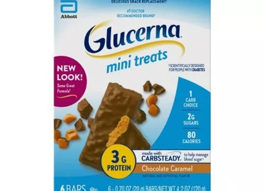 Nutrition Bar Glucerna Mini Treats Bar 0.70 oz.Individual Packet