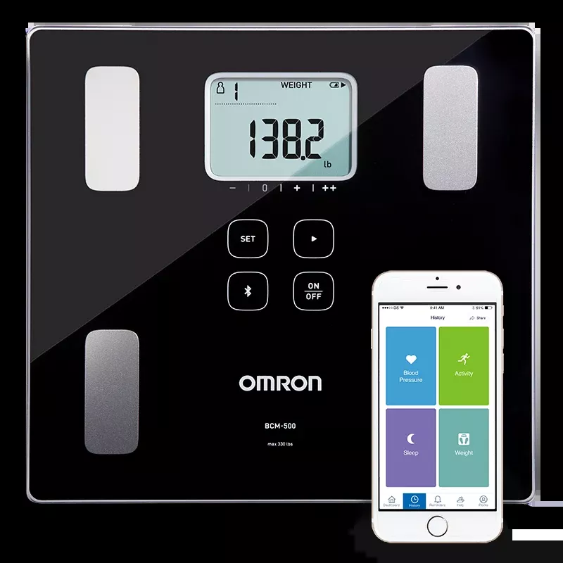 Omron Body Composition Monitor and Scale with Bluetooth Connectivity – 6 Body Metrics