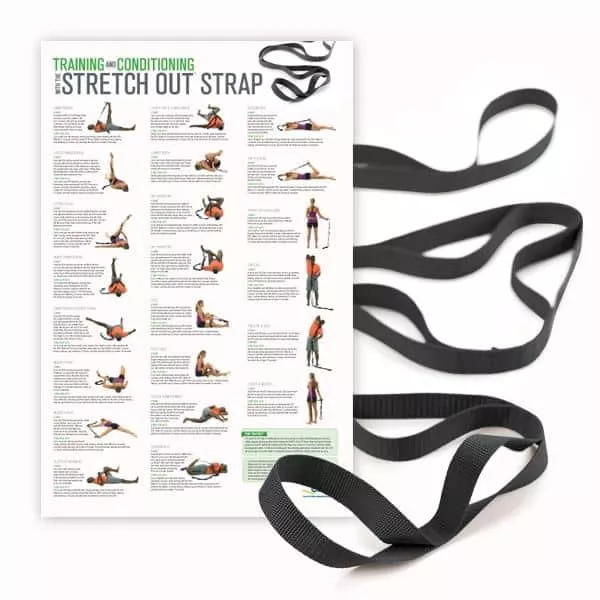 OPTP Stretch Out Strap XL with Training & Conditioning Poster