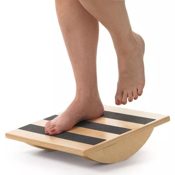 OPTP Wooden Uniplane Rocker - Great For Ankle Exercsing & Strengthening