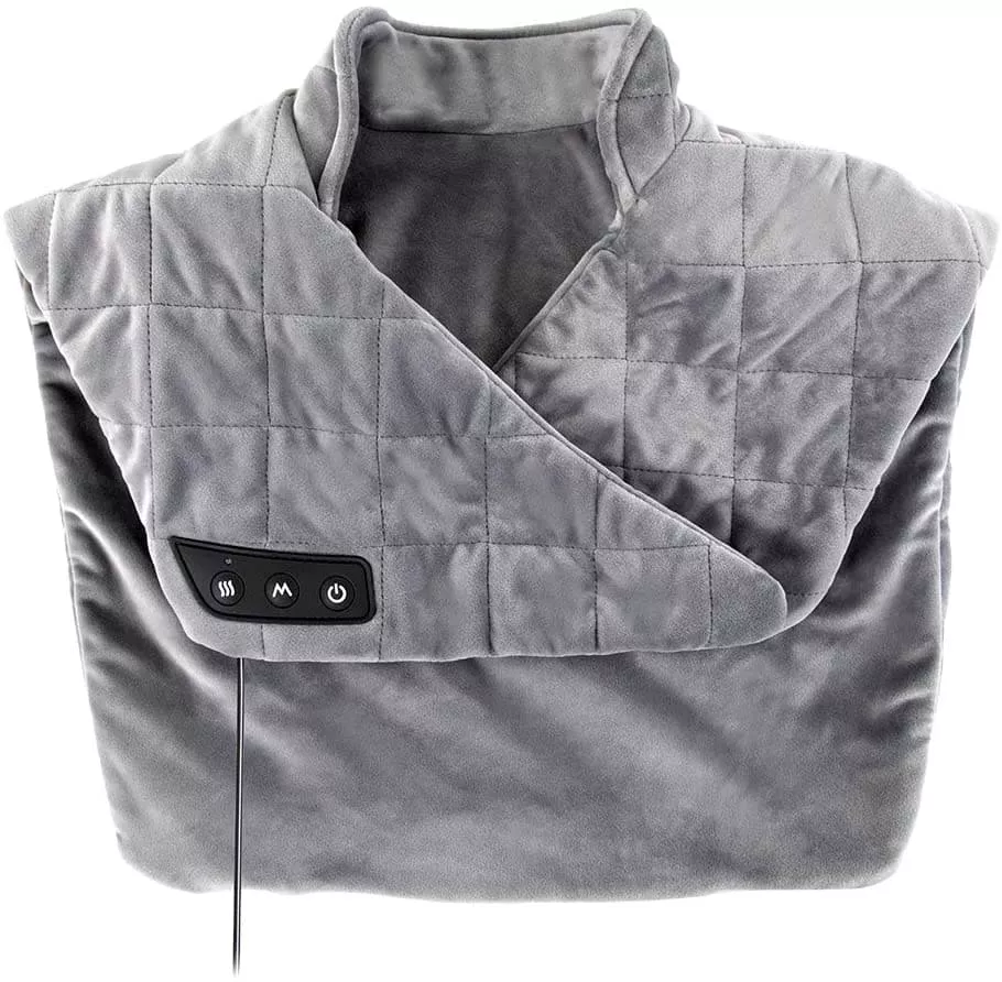 Osaki Shoulder Microfiber Heating Shawl with 2 Vibration Modes