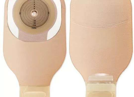 Ostomy Pouch Premier™ One-Piece System 12 Inch Length Drainable Flat, Trim to Fi