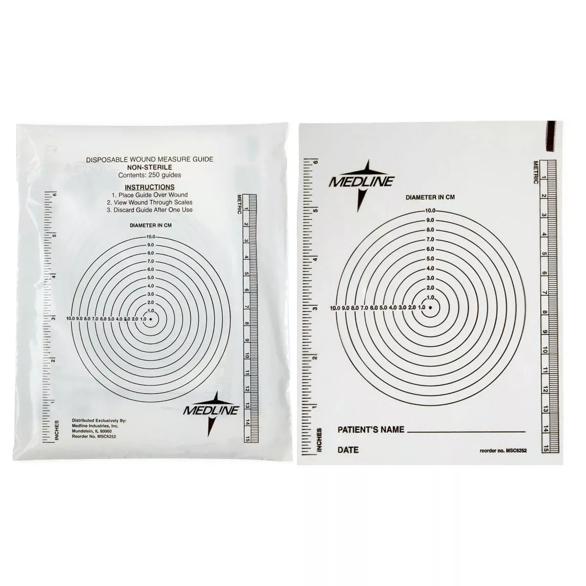 PK/250 - Bullseye Wound Measuring GuideManufacturer #: MSC6252