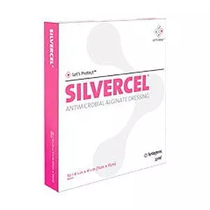 PK/5 - Silvercel Non-Adherent Antimicrobial Alginate Dressing 4" x 8"Manufacturer #: 900408