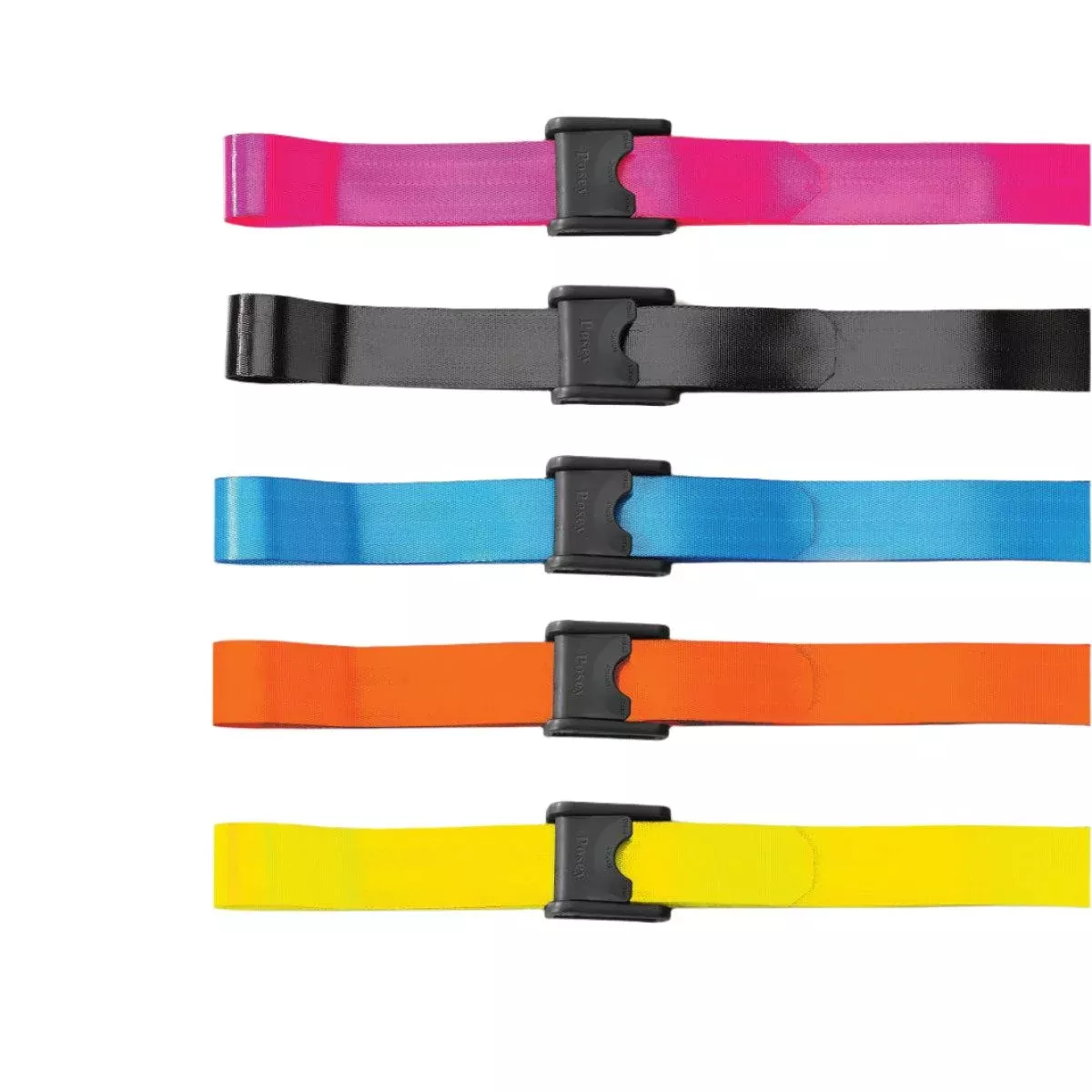 Posey EZ-Clean Black Nylon Gait Belt