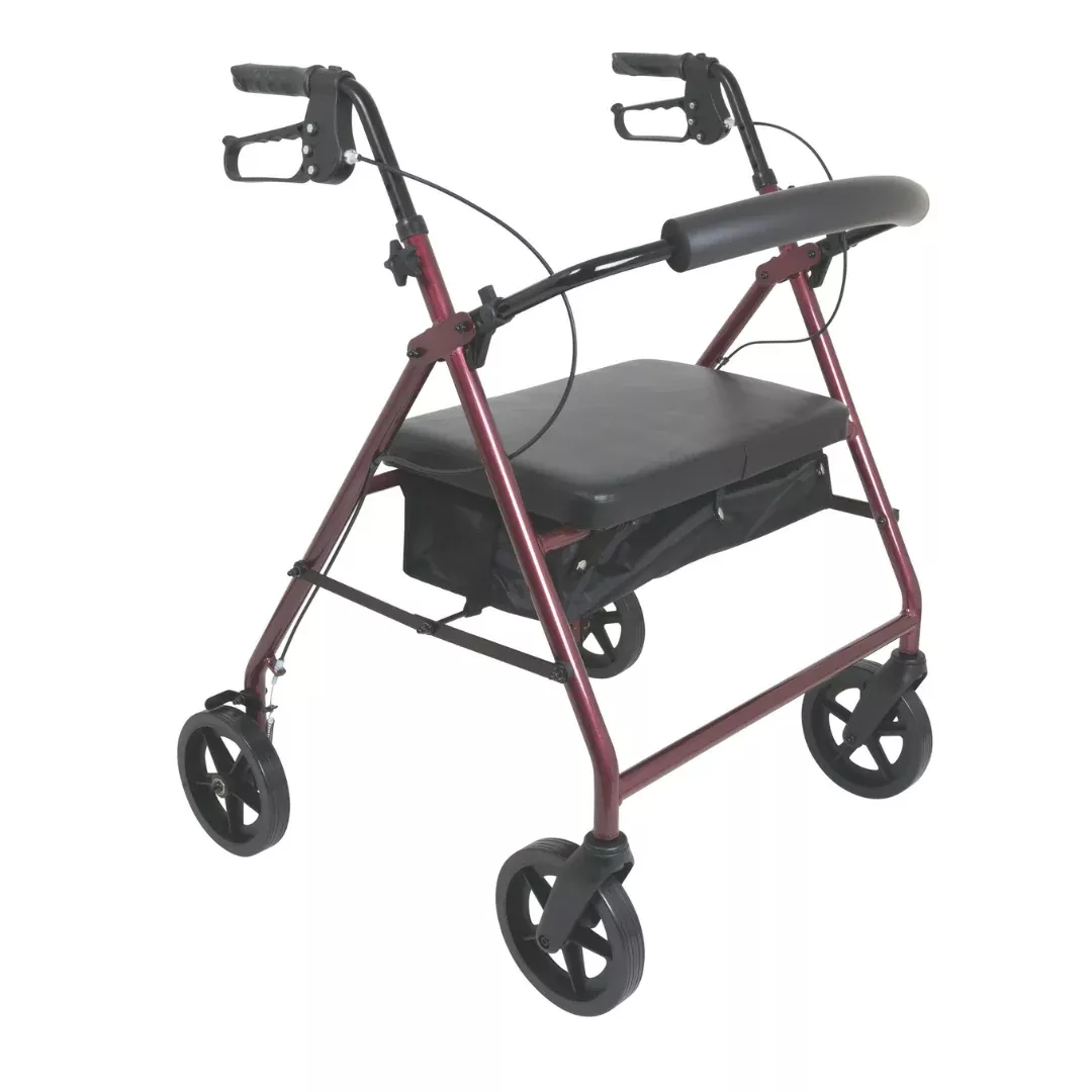 ProBasics Deluxe Bariatric Aluminum Rollator with 8" Wheels