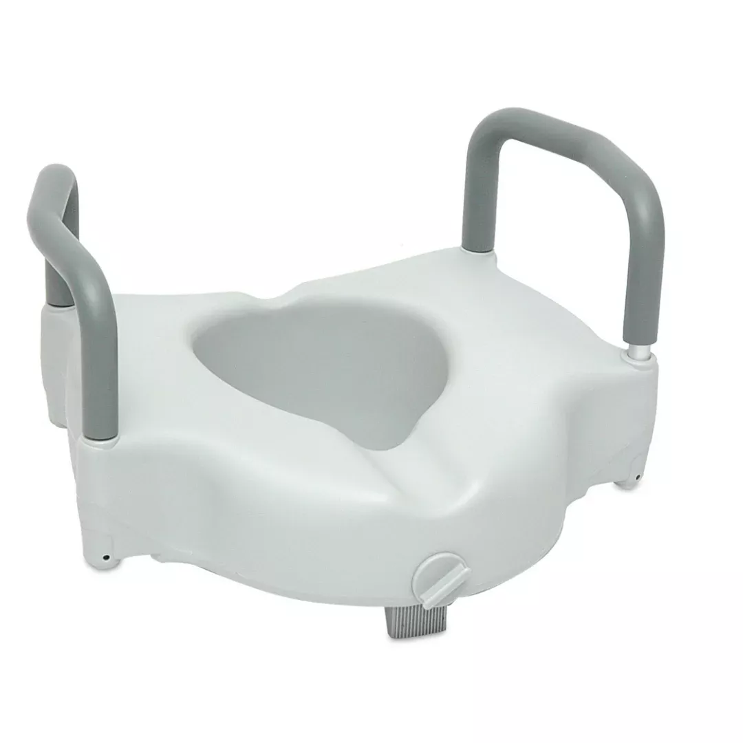 ProBasics E-Z Lock 4.5" Raised Toilet Seat with Handles