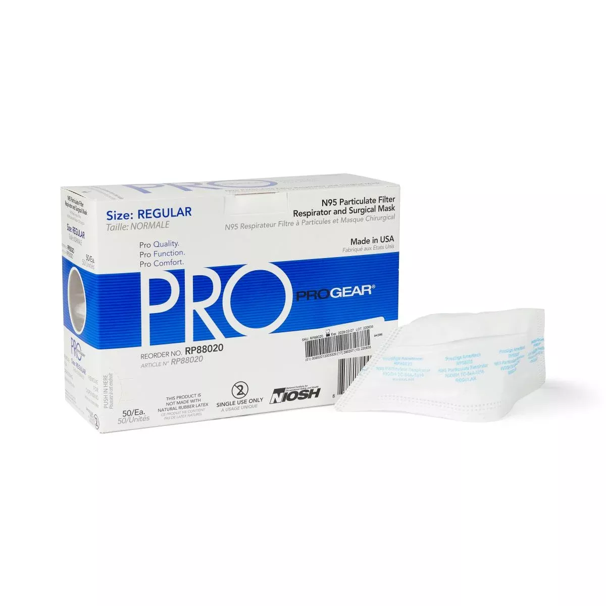 ProGear Flat Fold N95 Respirator Mask