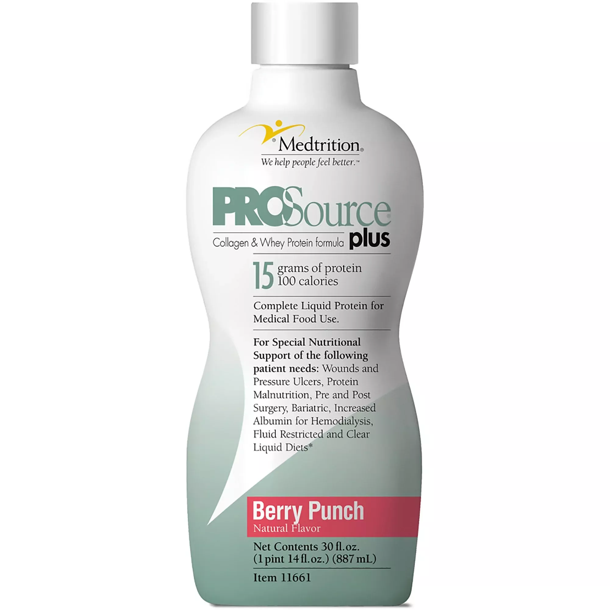 ProSource Plus Berry Punch Collagen and Whey Protein Formula
