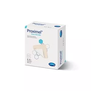 Proximel Silicone Foam Dressing With No Border, 5" X 8", Heel- 1 Each