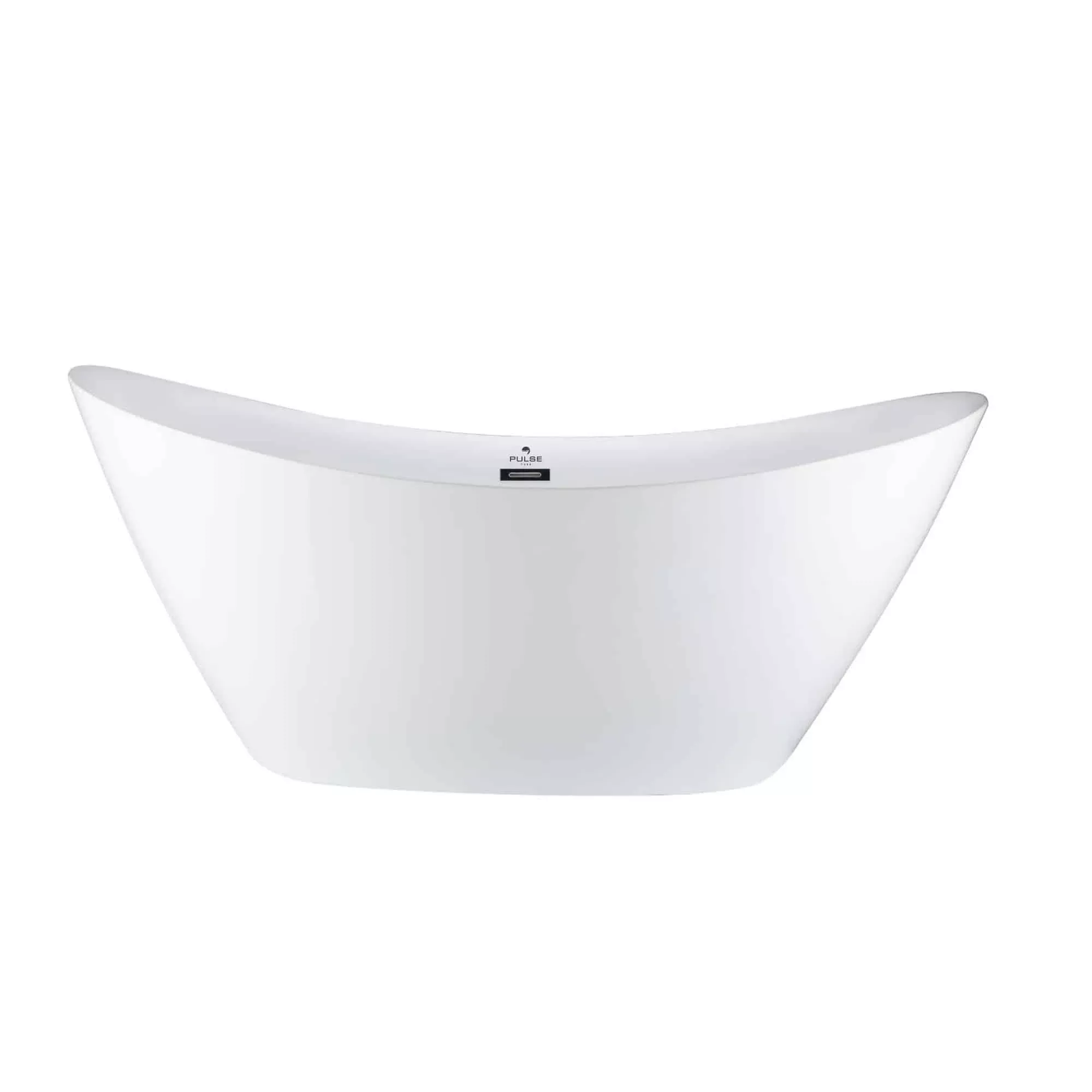Pulse ShowerSpas 70" Acrylic Freestanding Soaking Bathtub Ergonomic Design - Glossy White