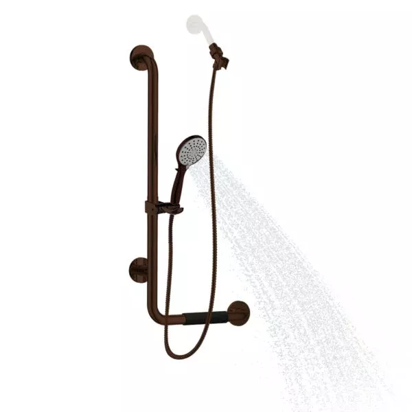PULSE ShowerSpas ErgoSlideBar with 3 Function Handheld Showerhead
