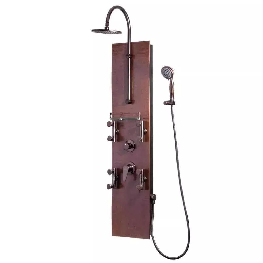 Pulse ShowerSpas Mojave Panel with 8" Rain Showerhead & 8 Body Spray Jets