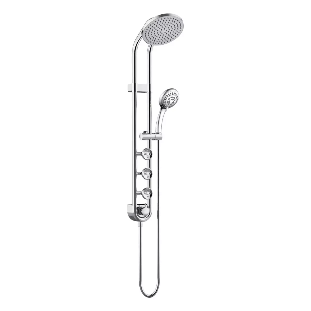 Pulse Showerspas Saturn System with 8" Rain Showerhead & 3 PowerSpray Body Jets