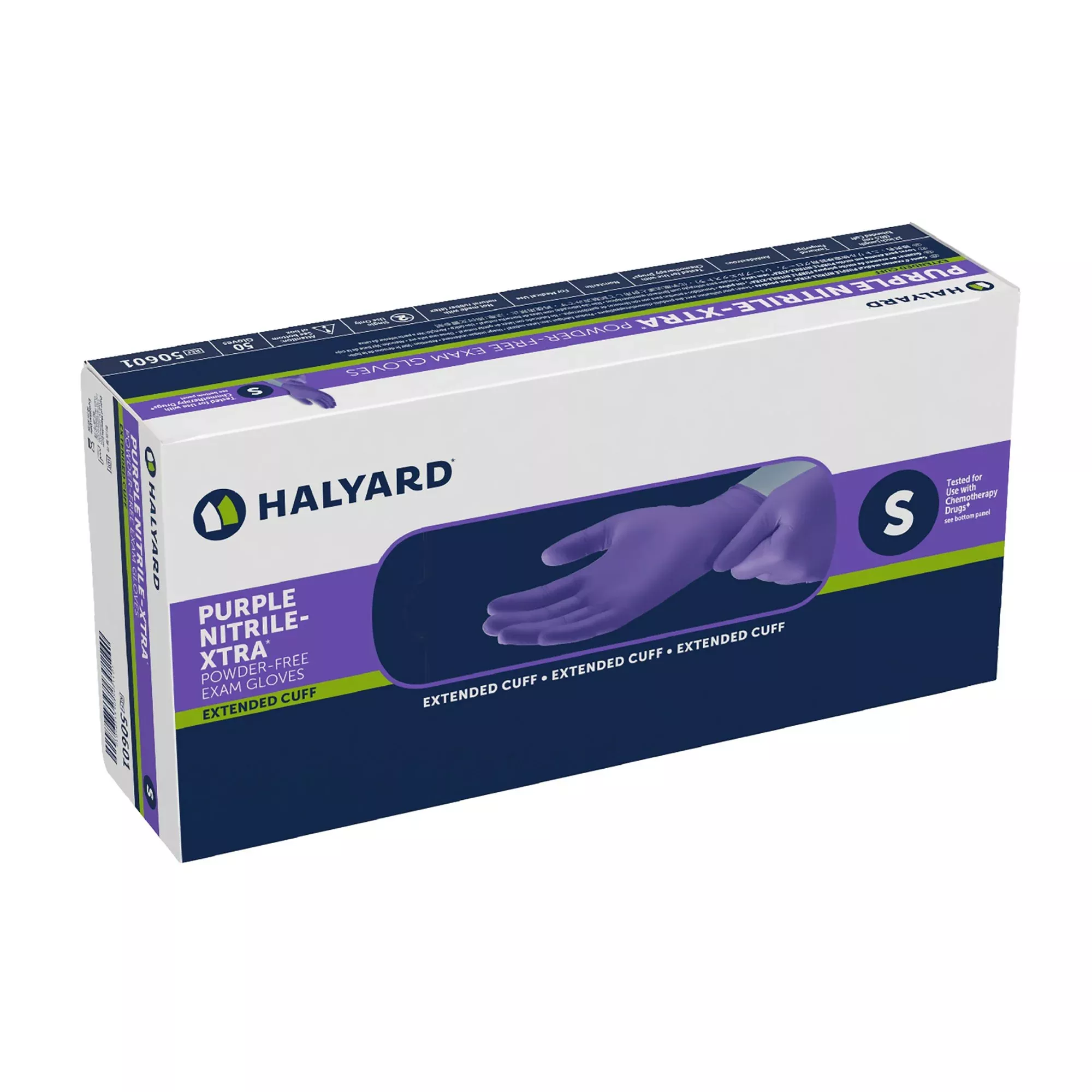 Purple Nitrile-Xtra™ Nitrile Extended Cuff Length Exam Glove