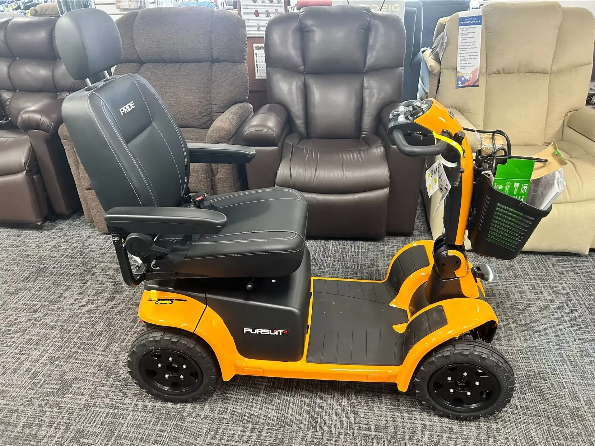 Pursuit 2 Performance Outdoor Scooter - Orange Color - Floor Model