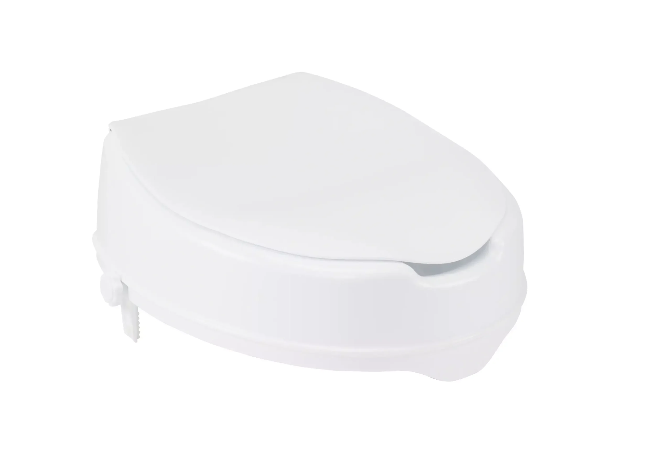 Raised Toilet Seat with Lock and Lid