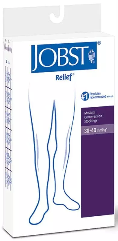Relief Knee-high Extra Firm Compression Stockings Large, Beige- 1 Each