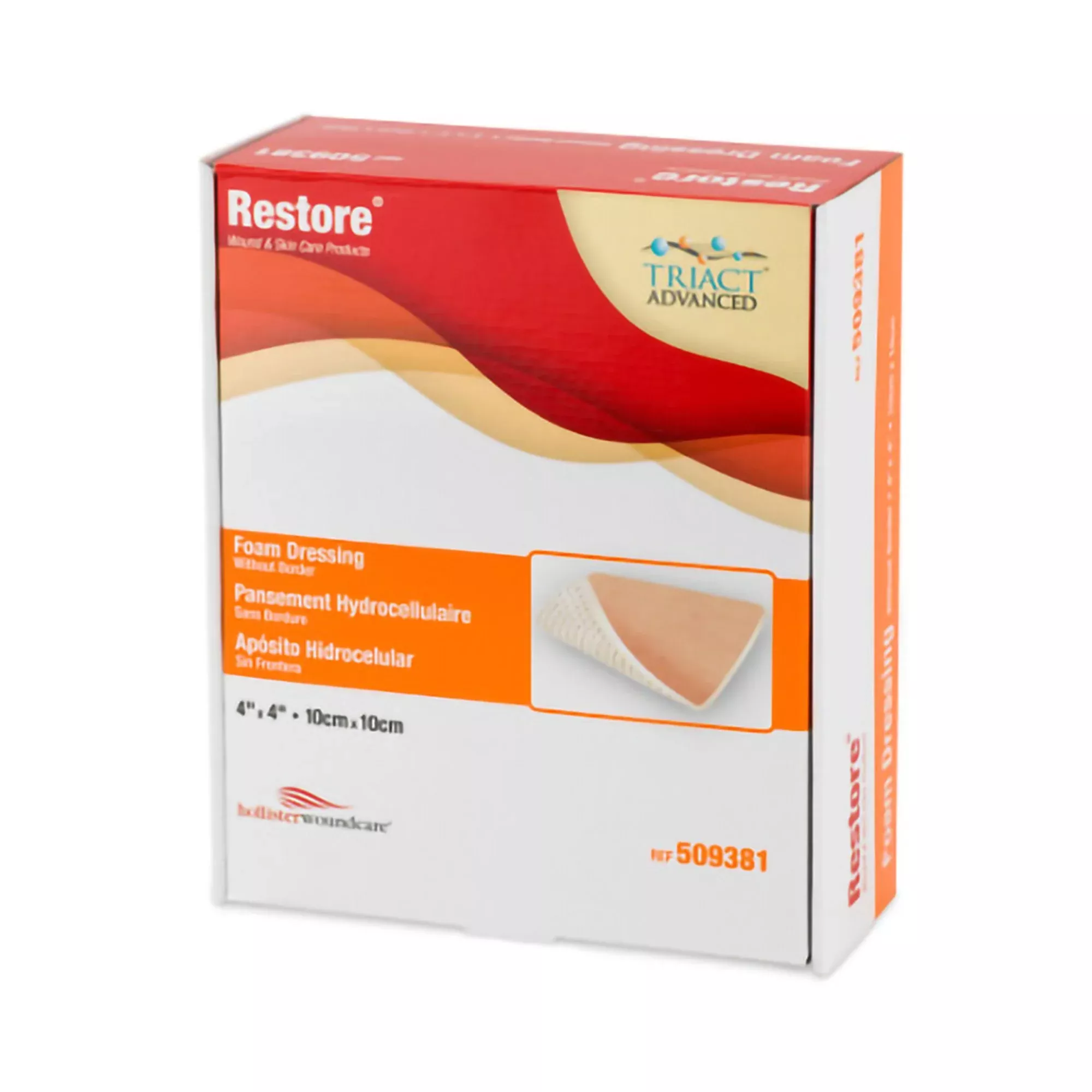 Restore™ Nonadhesive without Border Foam Dressing