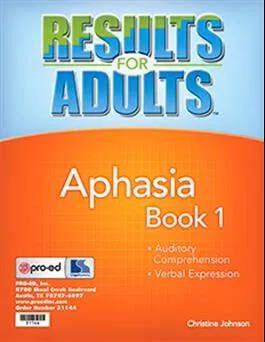 Results for Adults Aphasia Book 1 Christine Johnson