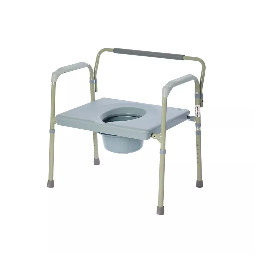 Rhythm Bariatric Folding Commode - 550 lb Weight Cap