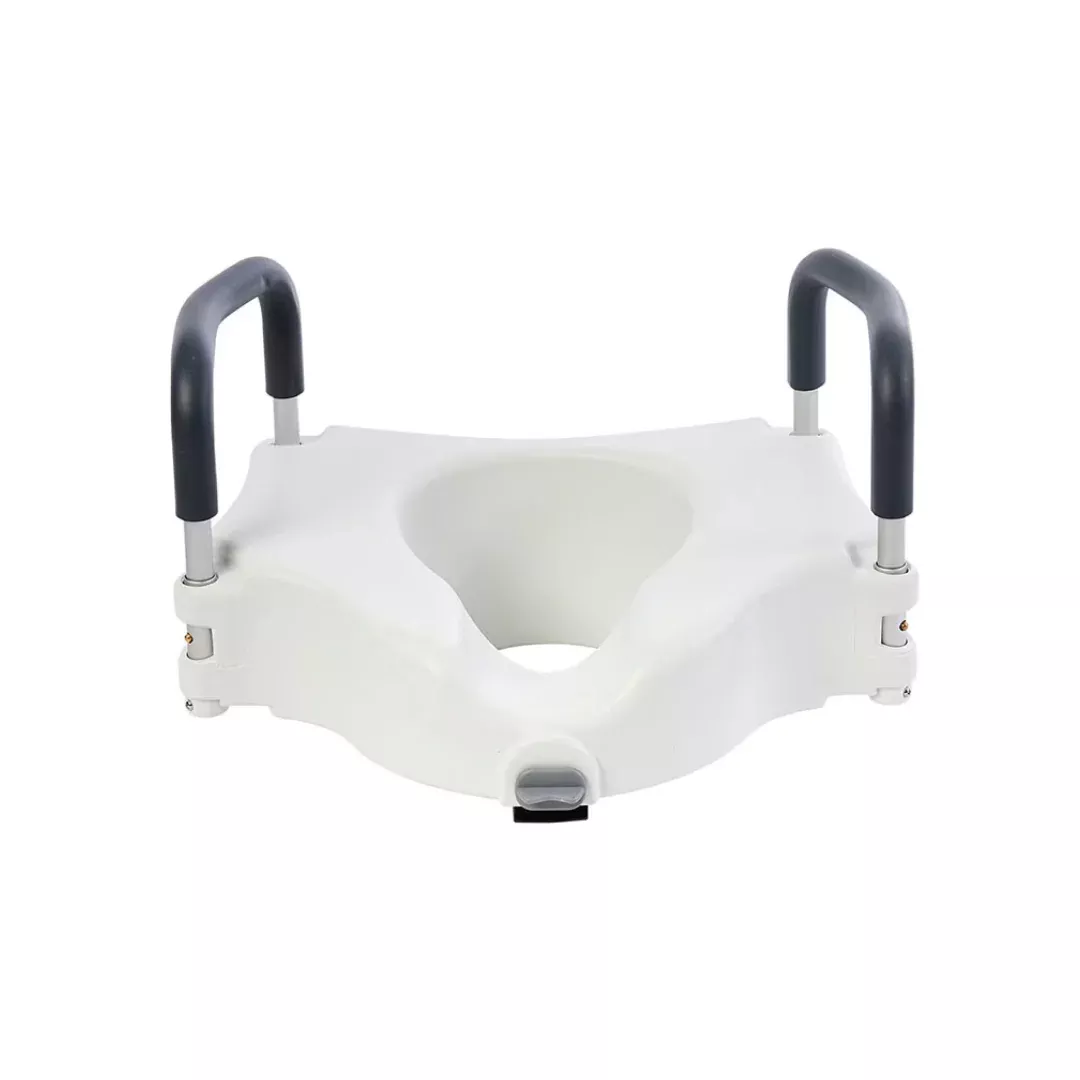 Rhythm Locking Raised Toilet Seat with Removable Arms - 4" Riser