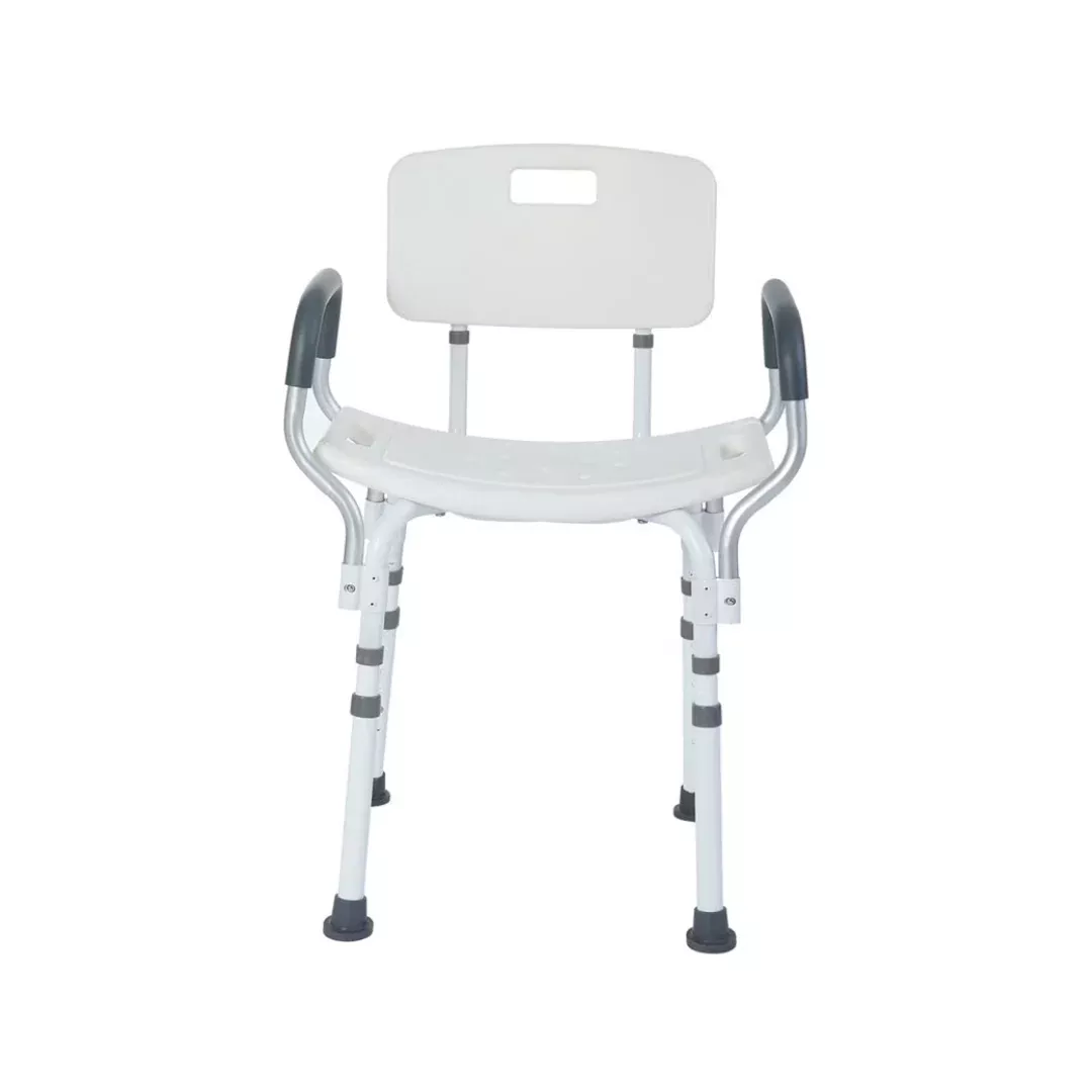 Rhythm Premium Shower Chair with Back and Padded Arms