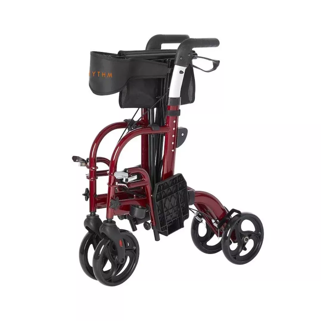 Rhythm Translator Hybrid Rollator and Transport Chair - 2 in 1